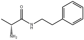 (2R)-2-氨基-N-(2-苯基乙基)丙酰胺 结构式