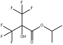 Isopropyl 2-hydroxy-3,3,3-trifluoro-2-(trifluoromethyl)propionate 结构式