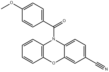 10-(4-methoxybenzoyl)-10h-phenoxazine-3-carbonitrile 结构式