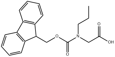FMOC-N-(PROPYL)GLY-OH 结构式