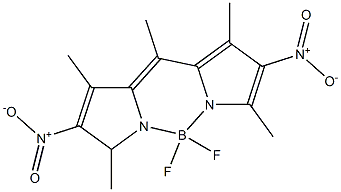 1,3,5,7,8-五甲基-2,6-二硝基-4,4-二氟-4-BORA-3A,4A-DIAZA-S-INDACENE 结构式