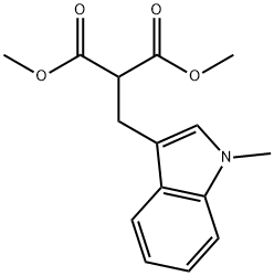 dimethyl 2-((1-methyl-1H-indol-3-yl)methyl)malonate 结构式
