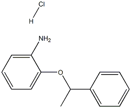 2-(1-苯基乙氧基)苯胺盐酸 结构式