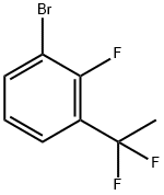 1-BROMO-3-(1,1-DIFLUOROETHYL)-2-FLUOROBENZENE 结构式