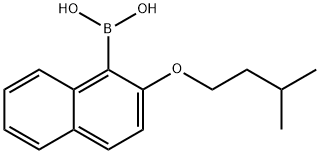 (2-(异戊氧基)萘-1-基)硼酸 结构式