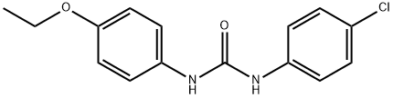 N-(4-chlorophenyl)-N'-(4-ethoxyphenyl)urea 结构式