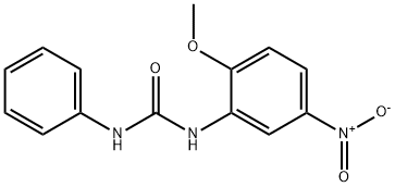 N-(2-methoxy-5-nitrophenyl)-N'-phenylurea 结构式