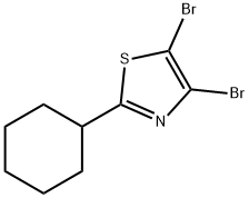 4,5-Dibromo-2-(cyclohexyl)thiazole 结构式