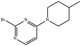 2-Bromo-4-(4-methylpiperidin-1-yl)pyrimidine 结构式