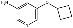 3-AMINO-5-(CYCLOBUTOXY)PYRIDINE 结构式