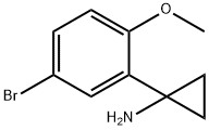 1-(2-甲氧基-5-溴苯基)环丙胺 结构式