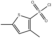 3,5-dimethylthiophene-2-sulfonyl chloride 结构式