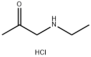 1-(ethylamino)propan-2-one hydrochloride 结构式