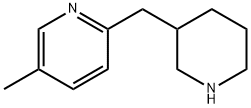 Pyridine, 5-methyl-2-(3-piperidinylmethyl)- 结构式