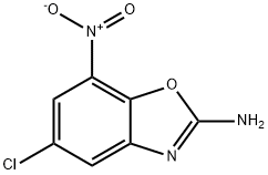 2-氨基-5-氯-7-硝基苯并噁唑 结构式