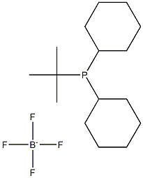 叔丁基二环己基膦四氟硼酸盐 结构式