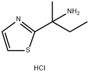 2-(1,3-thiazol-2-yl)butan-2-amine hydrochloride 结构式