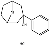 3-苯基-8-氮杂双环[3.2.1]辛-3-醇盐酸盐 结构式