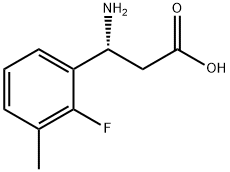 (3R)-3-AMINO-3-(2-FLUORO-3-METHYLPHENYL)PROPANOIC ACID 结构式