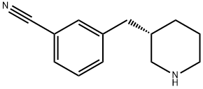 Benzonitrile, 3-[(3S)-3-piperidinylmethyl] 结构式