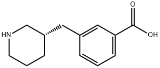 Benzoic acid, 3-[(3S)-3-piperidinylmethyl] 结构式