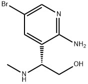 (R)-2-(2-amino-5-bromopyridin-3-yl)-2-(methylamino)ethan-1-ol 结构式