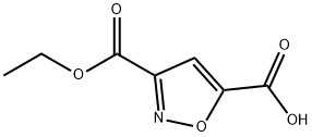 3-(ethoxycarbonyl)-1,2-oxazole-5-carboxylic acid 结构式
