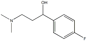 3-(DIMETHYLAMINO)-1-(4-FLUOROPHENYL)PROPAN-1-OL 结构式