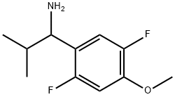 1-(2,5-DIFLUORO-4-METHOXYPHENYL)-2-METHYLPROPAN-1-AMINE 结构式