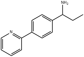 1-[4-(PYRIDIN-2-YL)PHENYL]PROPAN-1-AMINE 结构式