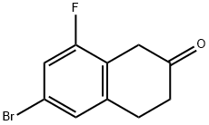 6-溴-8-氟-3,4-二氢萘-2(1H)-酮 结构式
