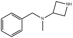 N-苯甲基-N-甲基吖丁啶-3-胺 结构式