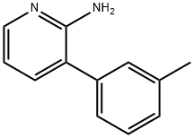 2-AMINO-3-(3-TOLYL)PYRIDINE 结构式