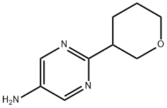 2-(tetrahydro-2H-pyran-3-yl)pyrimidin-5-amine 结构式