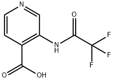 3-(三氟乙酰氨基)吡啶-4-羧酸 结构式