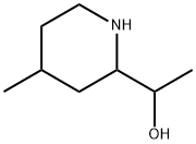 1-(4-甲基-2-哌啶基)乙醇 结构式