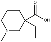 3-ethyl-1-methylpiperidine-3-carboxylic acid 结构式