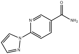 6-(1H-pyrazol-1-yl)nicotinamide 结构式