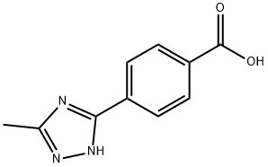 4-(5-甲基-4H-1,2,4-三唑-3-基)苯甲酸 结构式