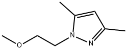 1-(2-methoxyethyl)-3,5-dimethyl-1H-pyrazole 结构式