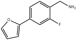 2-氟-4-(呋喃-2-基)苯基]甲胺 结构式