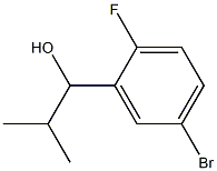1-(5-bromo-2-fluorophenyl)-2-methylpropan-1-ol 结构式