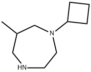 1-环丁基-6-甲基-1,4-二氮杂庚烷 结构式
