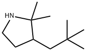 3-(2,2-二甲基丙基)-2,2-二甲基吡咯烷 结构式