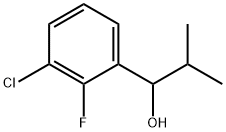 1-(3-chloro-2-fluorophenyl)-2-methylpropan-1-ol 结构式