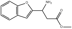 METHYL 3-AMINO-3-(1-BENZOFURAN-2-YL)PROPANOATE 结构式