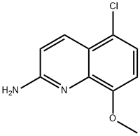 5-chloro-8-methoxyquinolin-2-amine 结构式