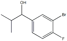 1-(3-bromo-4-fluorophenyl)-2-methylpropan-1-ol 结构式