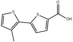 5-(3-甲基噻吩-2-基)噻吩-2-羧酸 结构式