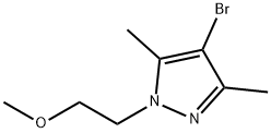 4-溴-1-(2-甲氧基乙基)-3,5-二甲基-1H-吡唑 结构式